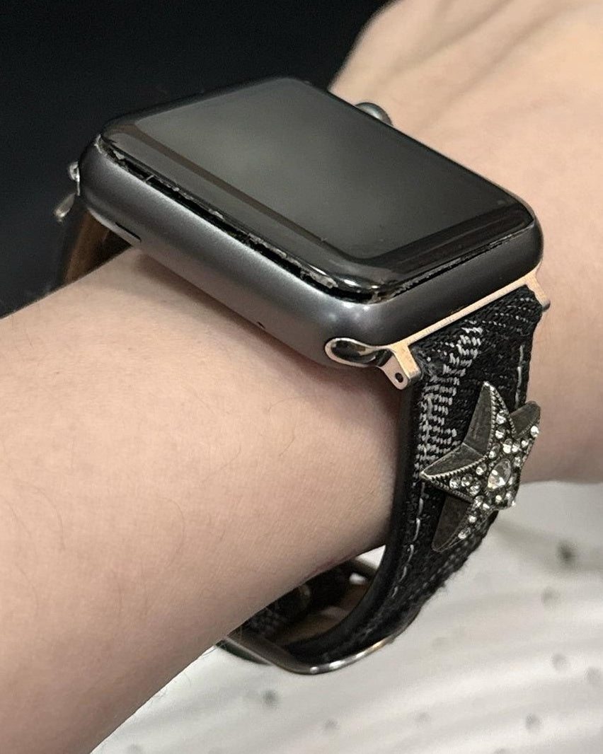 Spicy Black Leopard iWatch Strap
