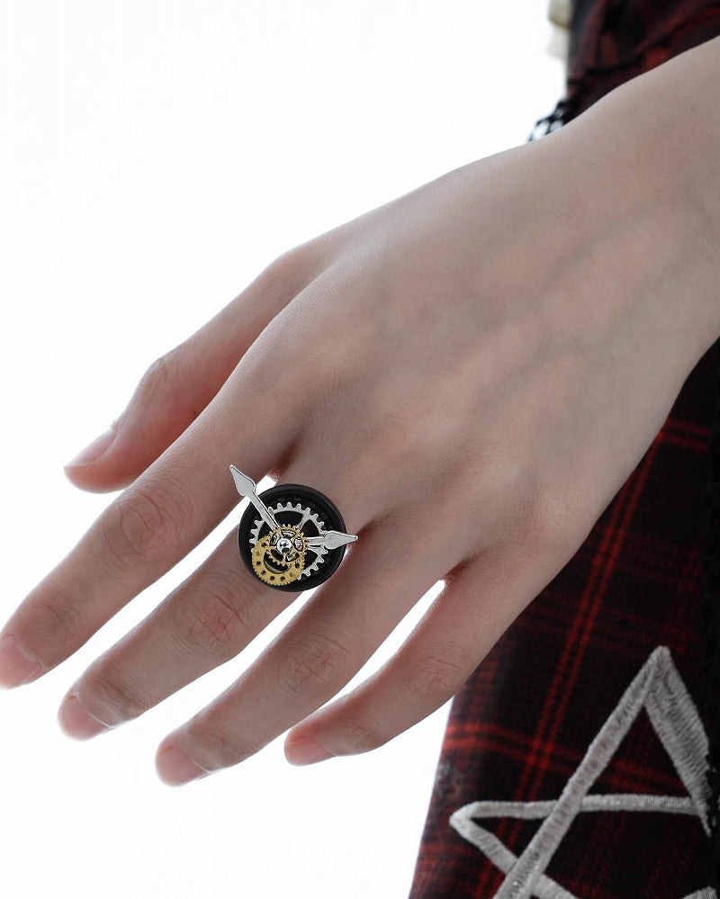 【1ST XULIE】Mechanical Butterfly Gear Ring pg1168