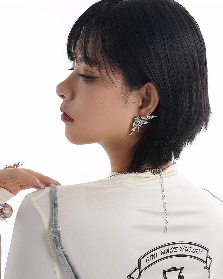 [SUMIYAKI]Biochemical Butterfly Earrings pg147