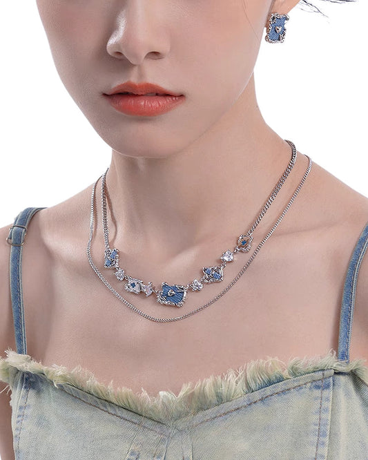 [MASW] Fairy Tale Pocker Retro Necklace pg737