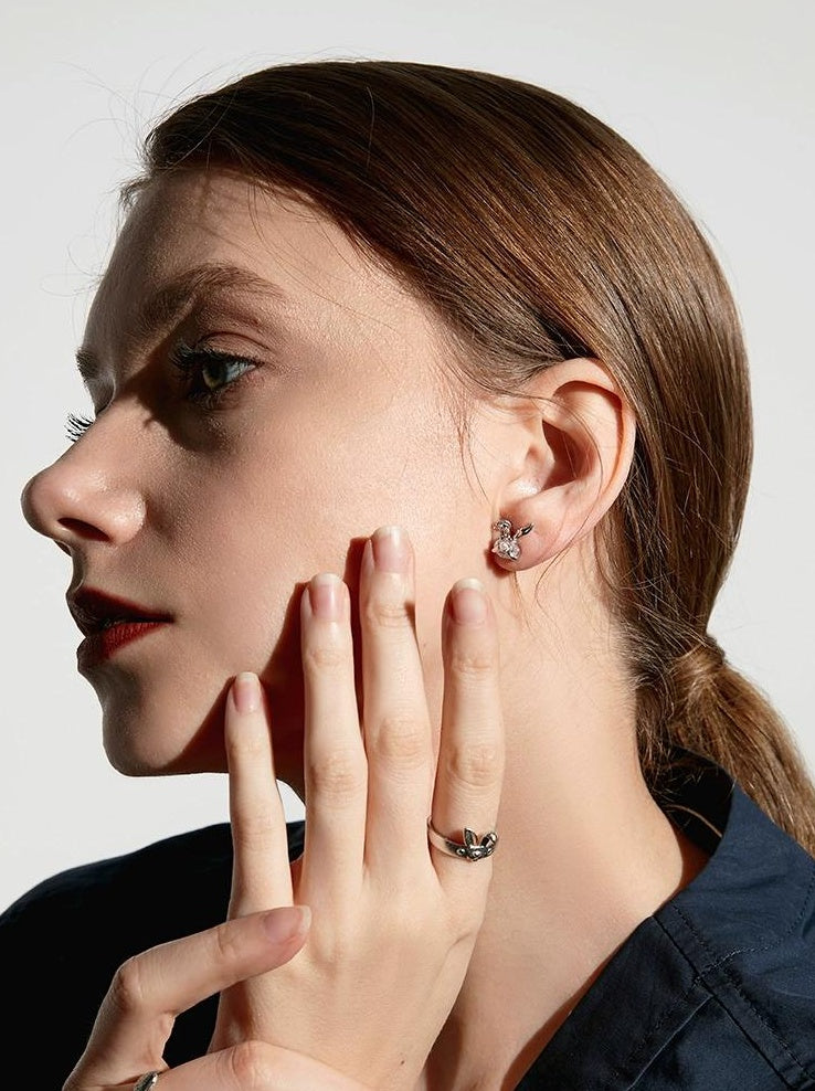 Rabbit Diamond Earrings