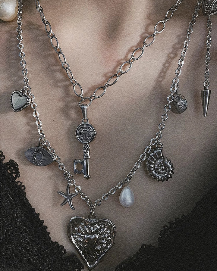 【Insomnia Artist】Love Layer Retro Necklace pg1117