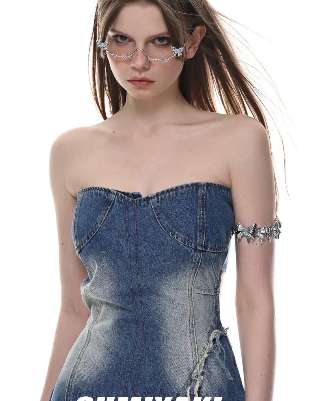 Butterfly Glasses Clip-On Jewelry