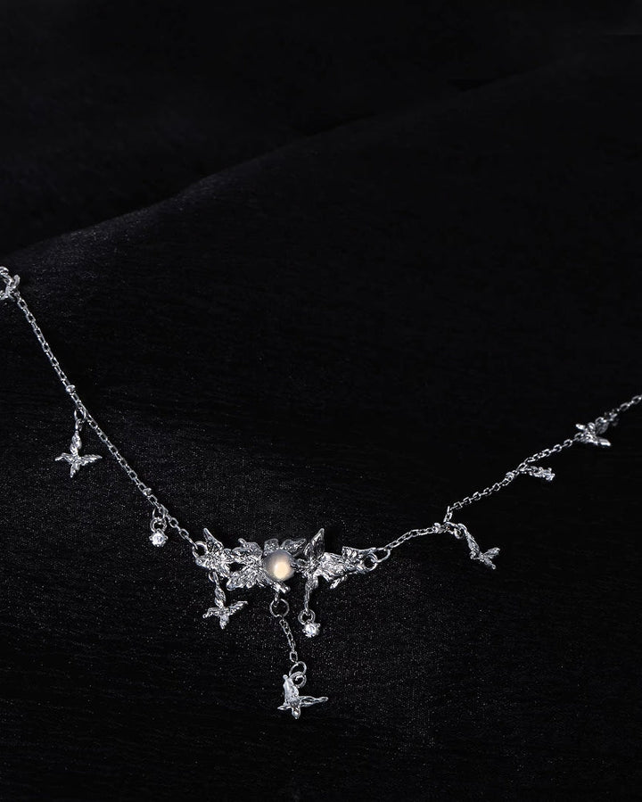 【1ST XULIE】Fog Butterfly Forest Necklace pg782