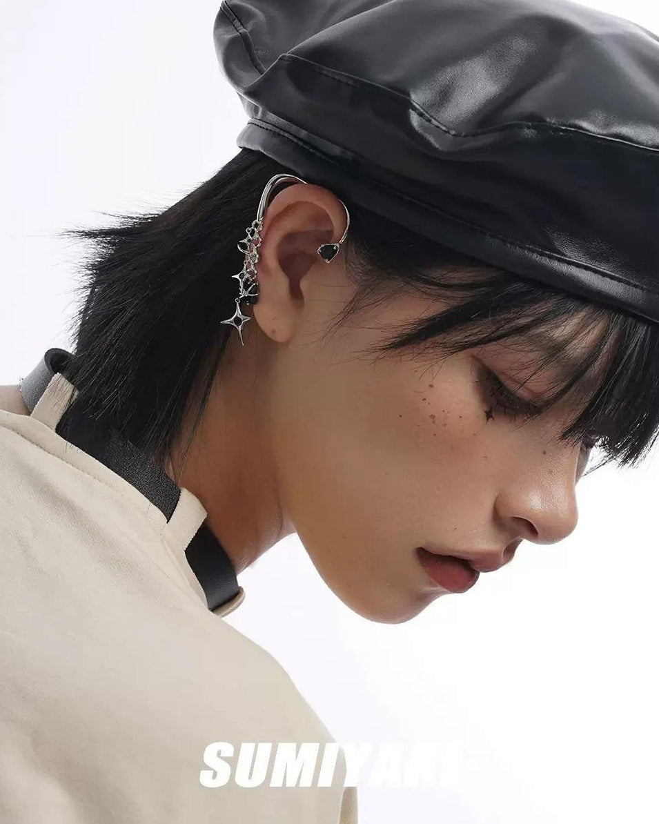 Star-Shaped Clip-On Earrings