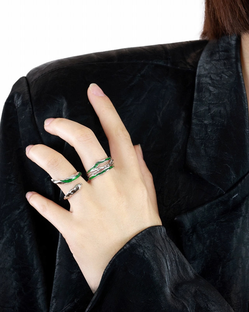 [OOMEOO] Forest Of Desire Snake Slytherin Ring pg840