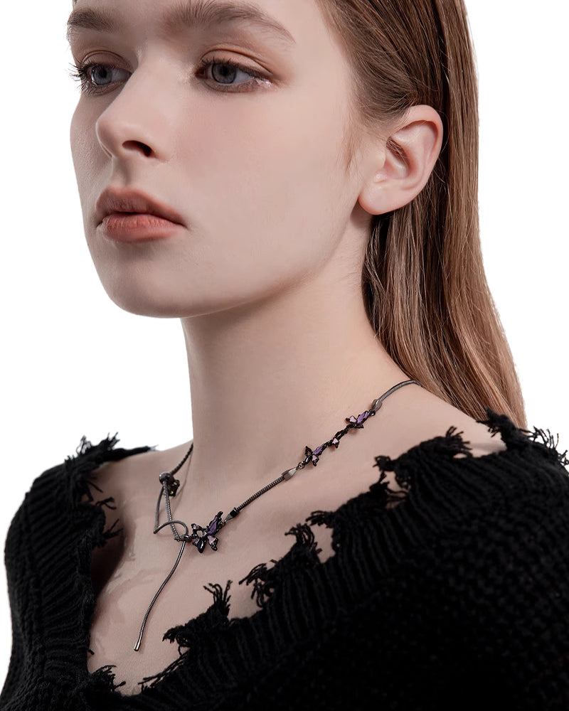 [MASW] Basic Butterfly Earrings & Necklace pg117