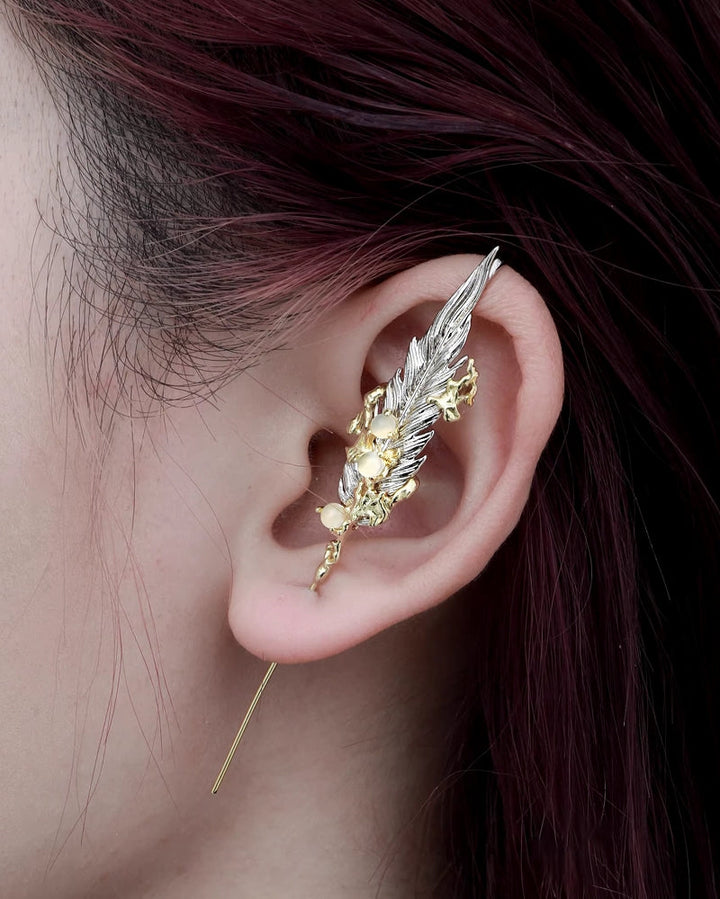 [1ST XULIE] Wings Feather Earrings pg2015