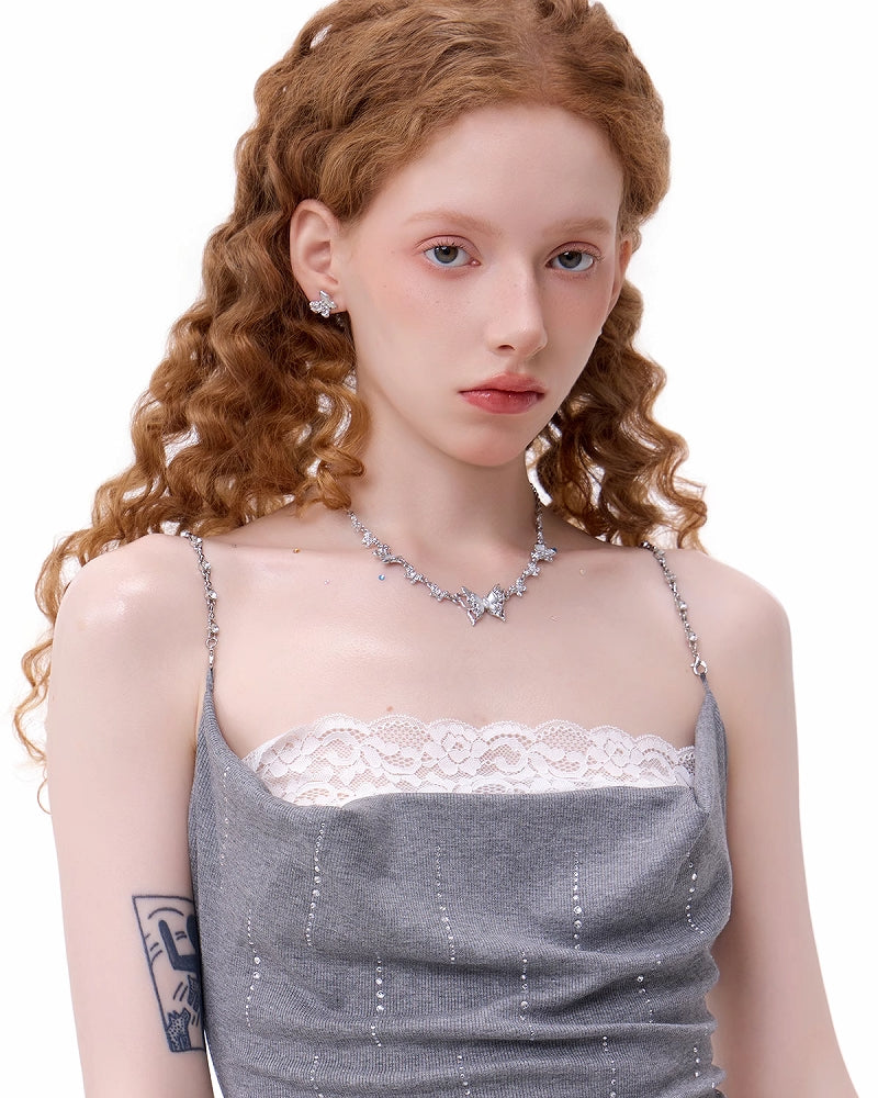 [SUMIYAKI]White Butterfly Earrings pg1994