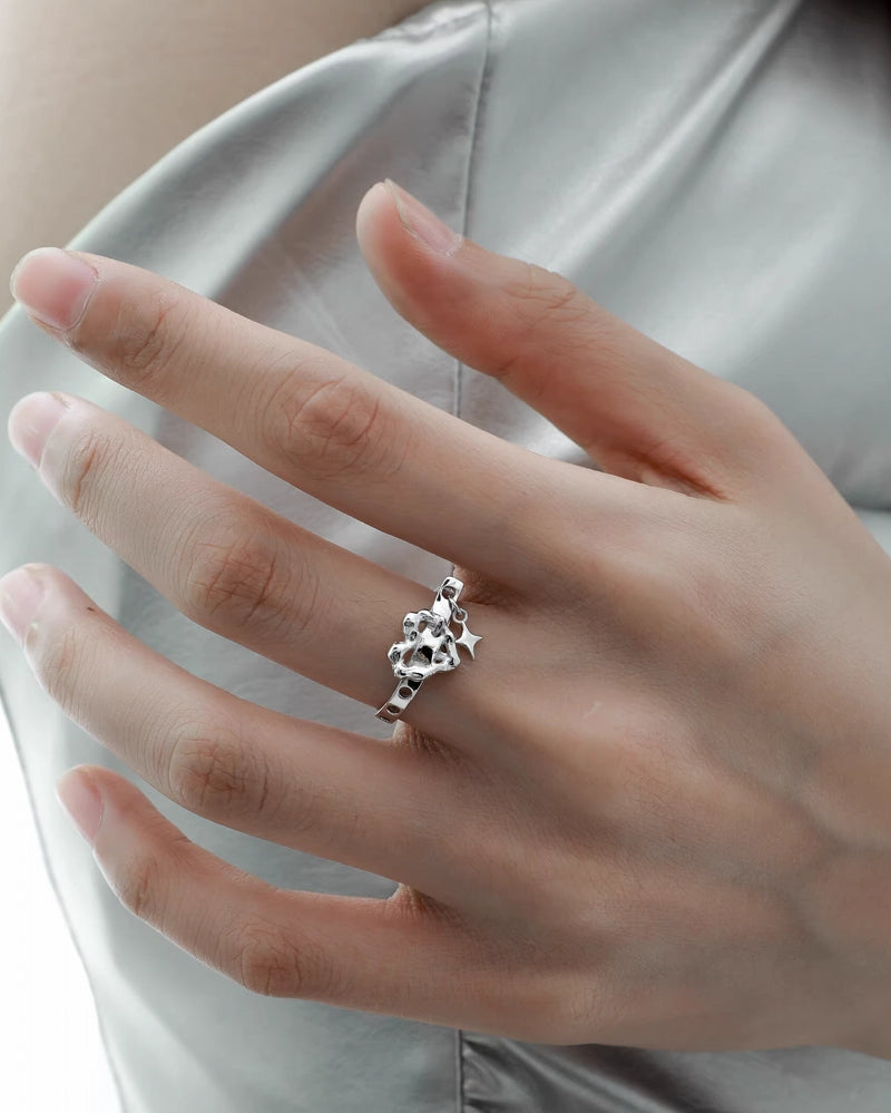 [1ST XULIE] Heart Star Ring pg977