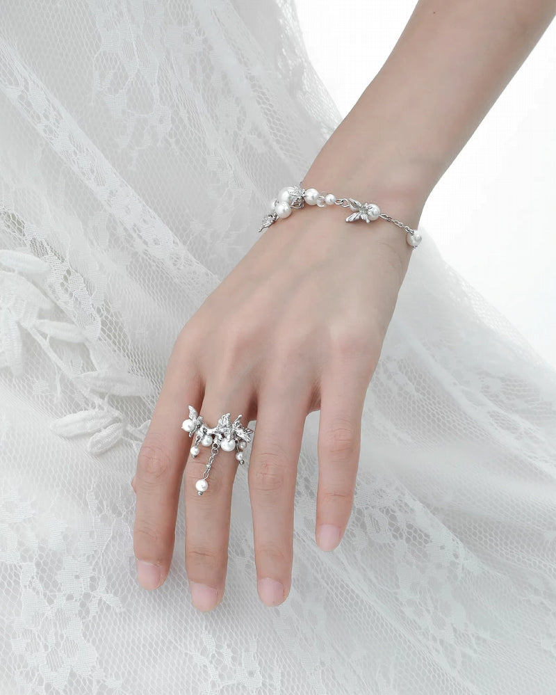 【1ST XULIE】Butterfly Bubble Tassel Ring pg253