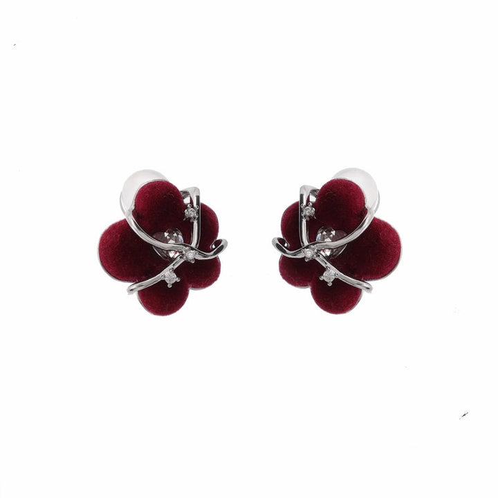 【SUMIYAKI】Flocking Red Queen Earrings pg769