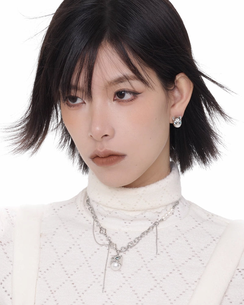 [SUMIYAKI] Lion Dance Earrings pg1084