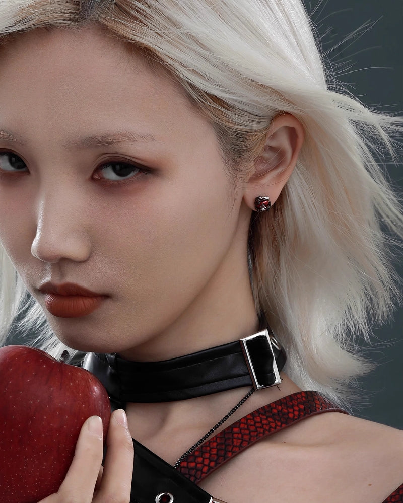 Forbidden Apple Snake Earrings 02