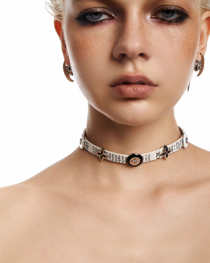 【OCTO VITA】Star Pictorial Button Choker pg1744