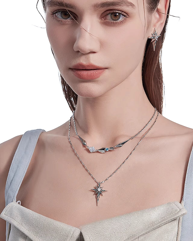 【MASW】Ice Age Star Layer Necklace pg992