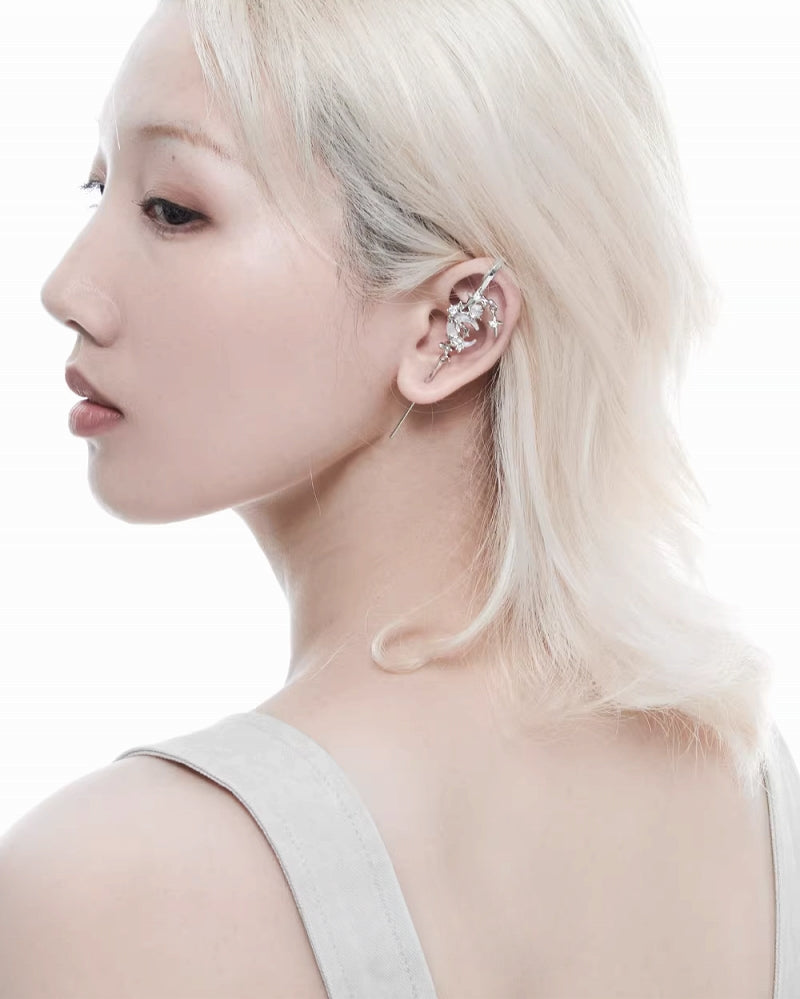 【1ST XULIE】Moon Star Cuff & Earrings pg1237