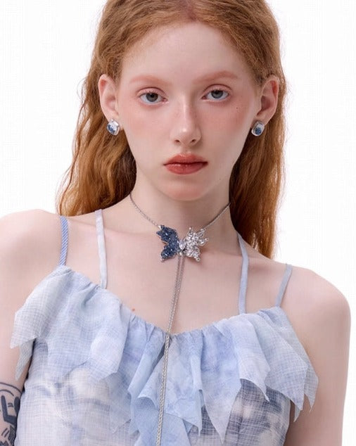 [SUMIYAKI] Icefield Butterfly Necklace pg1012