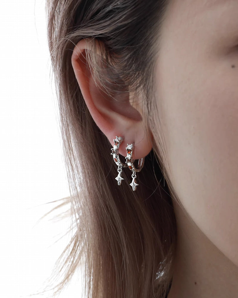 [1ST XULIE] Star Cross Earrings pg1715