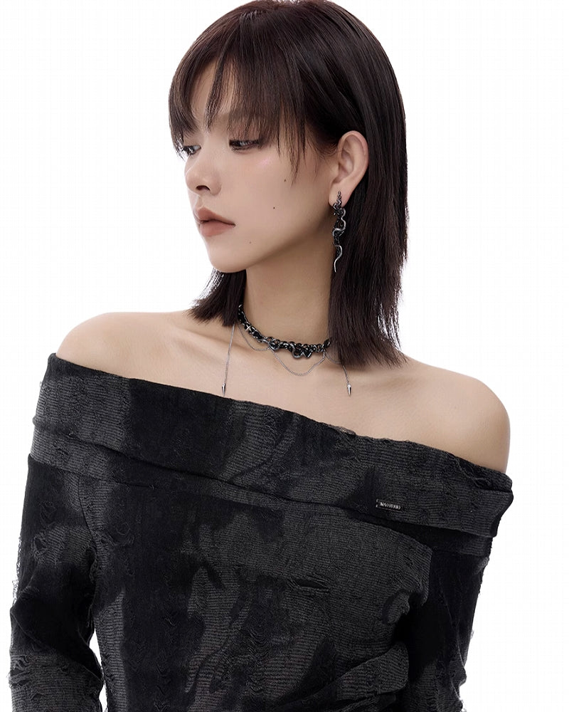 Jormungandr Snake Tassel Necklace