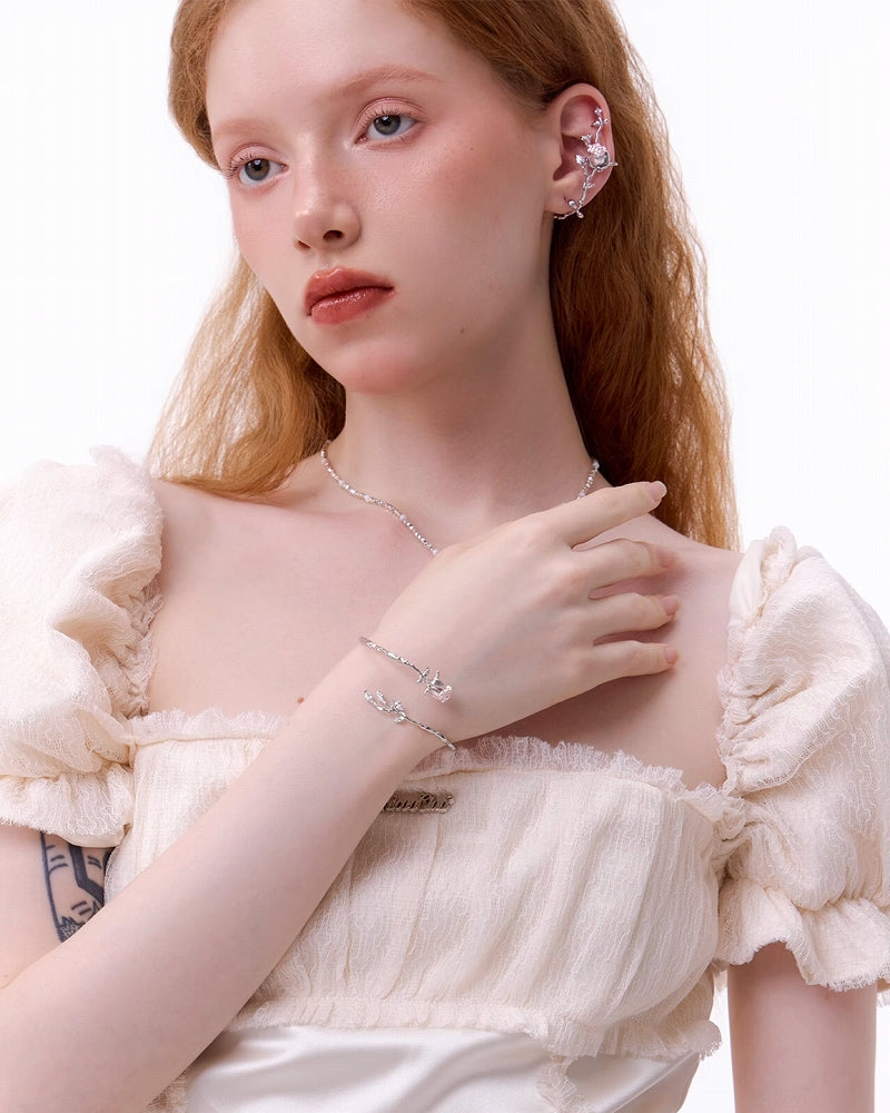 【SUMIYAKI】Pink Rose Cuff pg1371