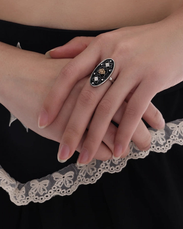 【SUMIYAKI】Retro Rose Ring pg1488