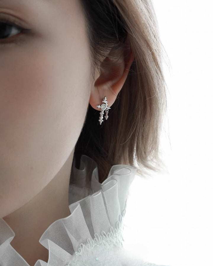 [1ST XULIE] Star Orbit Star Cross Earrings pg1739