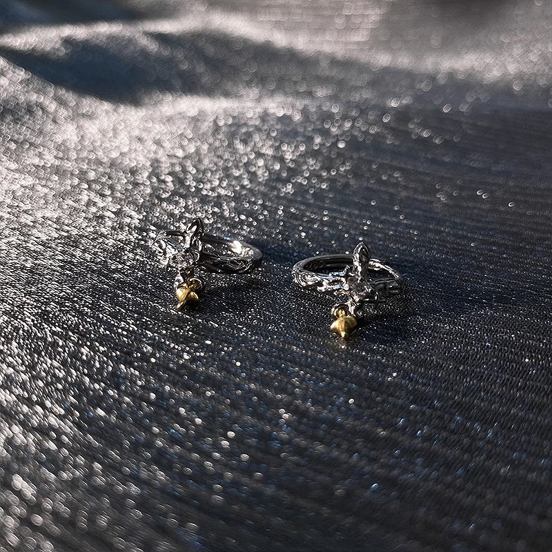 [Insomnia Artist] Talmud Cross Earrings pg1834