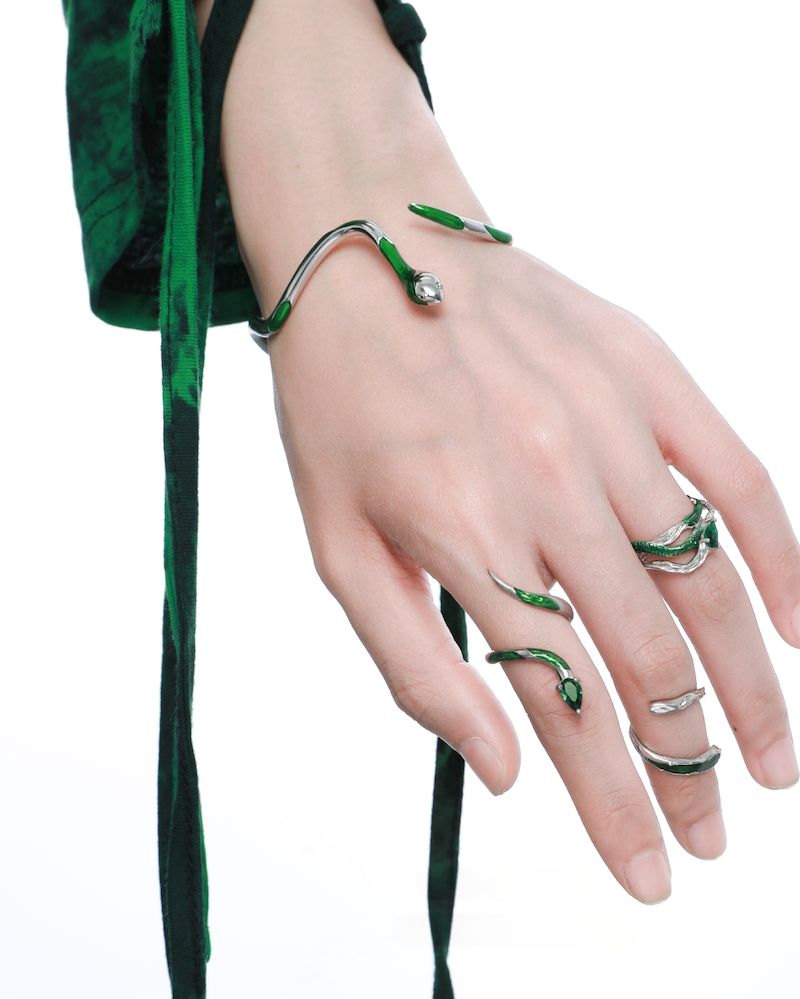[1ST XULIE] Green Snake Bracelet02 pg947