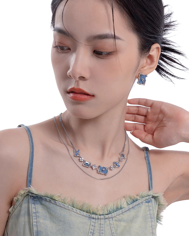 [MASW] Fairy Tale Apocalypse Blue Earrings pg721