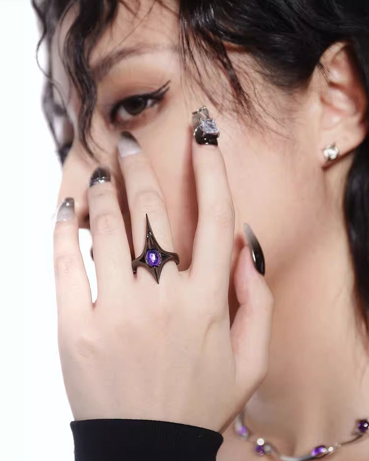 [OCTO VITA] Cosmic Scorpion Spiked Ring pg463