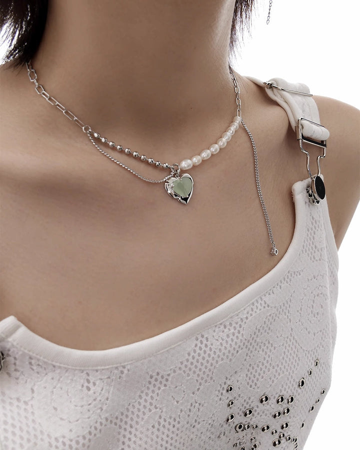 【SUMIYAKI】Green Tea Heart Necklace02 pg960