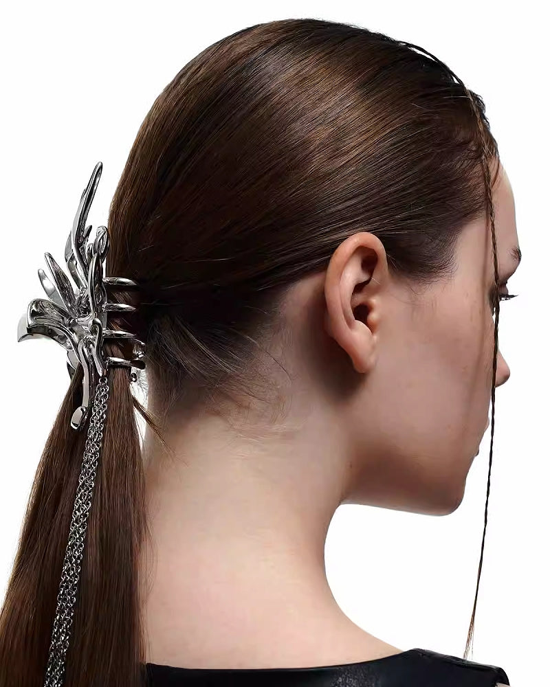 [BLACKHEAD] Dragon Tattoo Tassel Hair Clip pg623