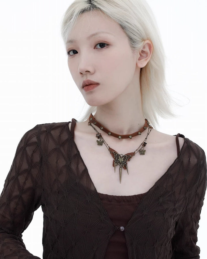 【1ST XULIE】Wasteland Butterfly Island Choker & Necklace pg1970