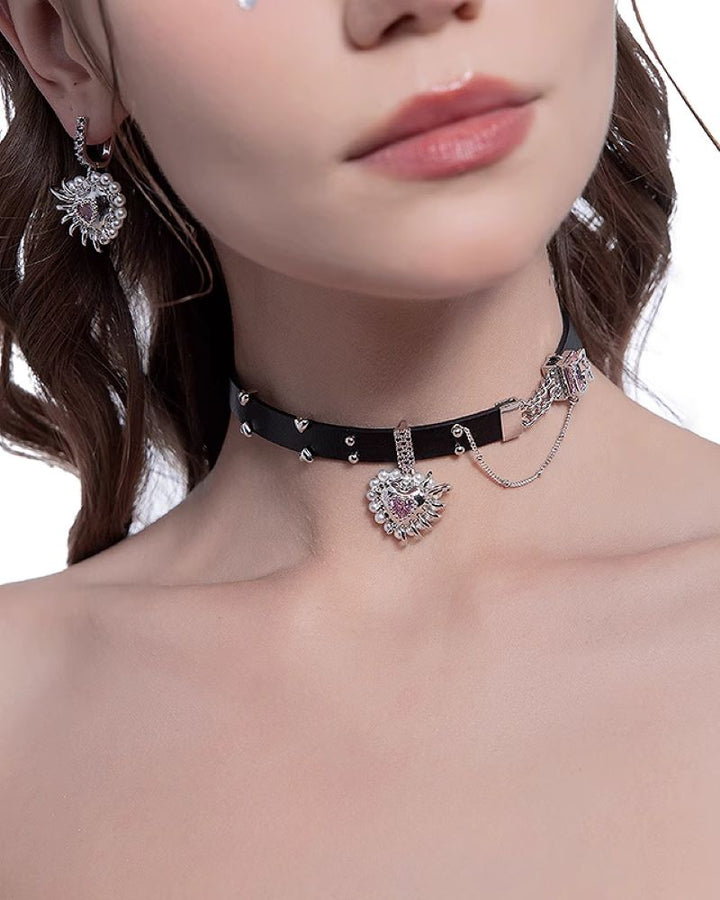 【MASW】Lovers Double Heart Choker pg1130