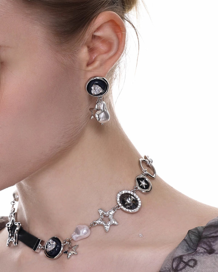 【SUMIYAKI】Retro Star Earrings pg1492