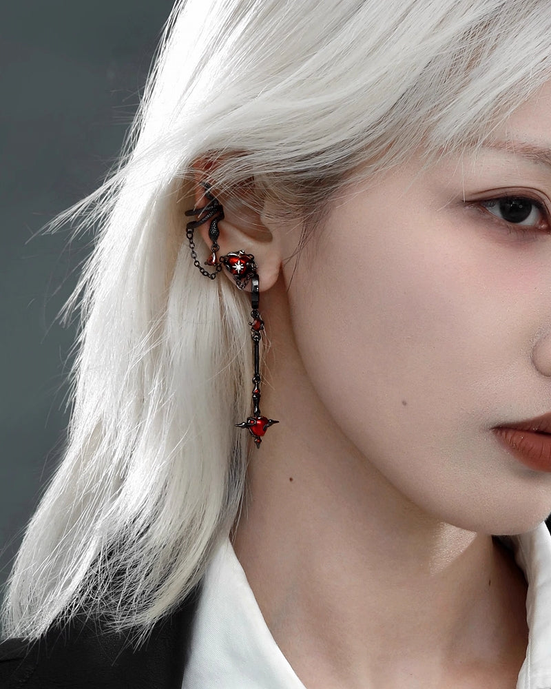 Forbidden Apple Snake Earrings 02