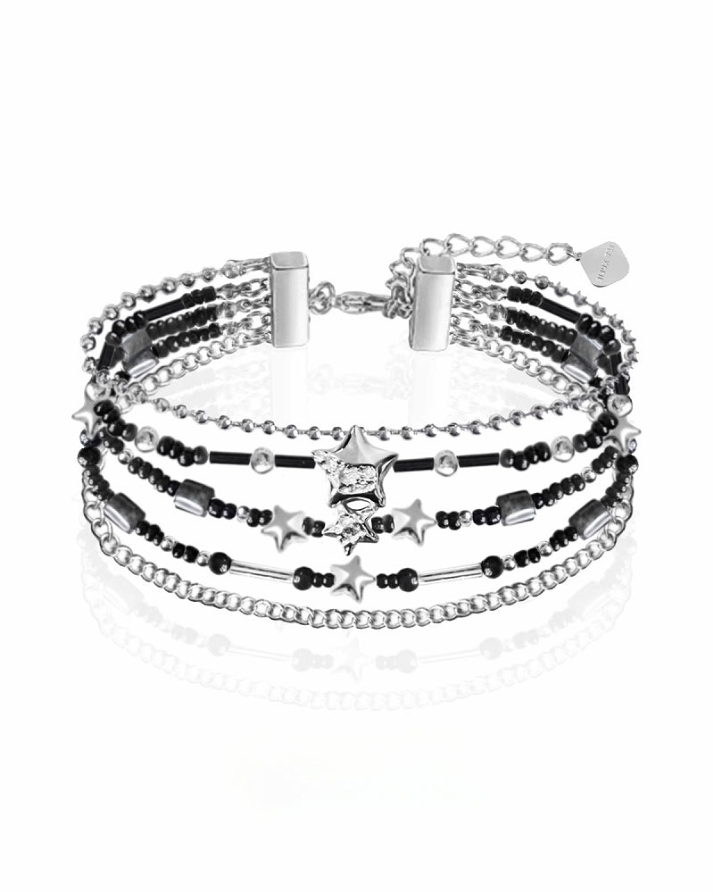 [1ST XULIE] Star Beaded Layered Bracelet pg1704