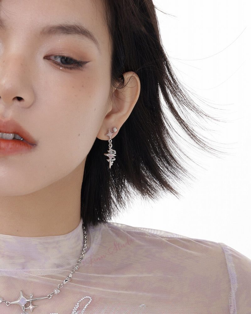 【SUMIYAKI】Star Twine Tree Earrings pg1765