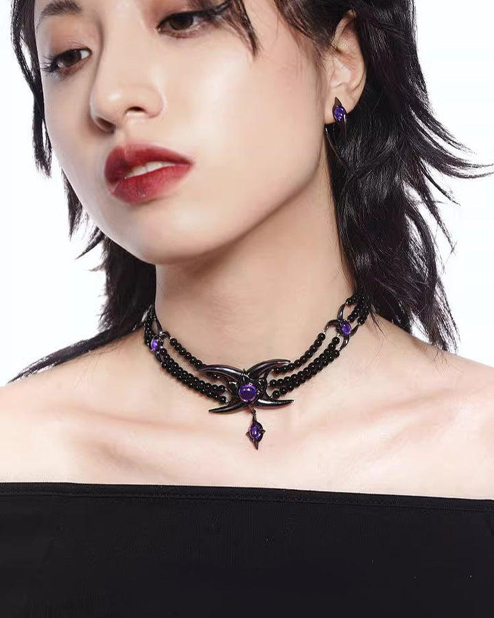 【OCTO VITA】Cosmic Scorpion Multi Layer Choker pg461