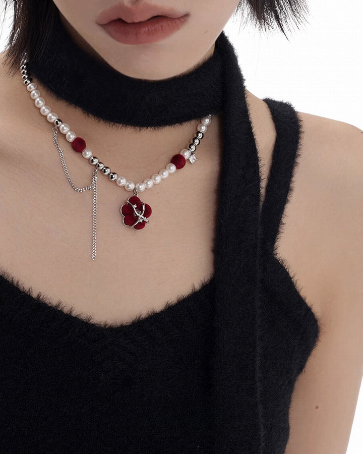 [SUMIYAKI] Flocking Red Queen Necklace pg770