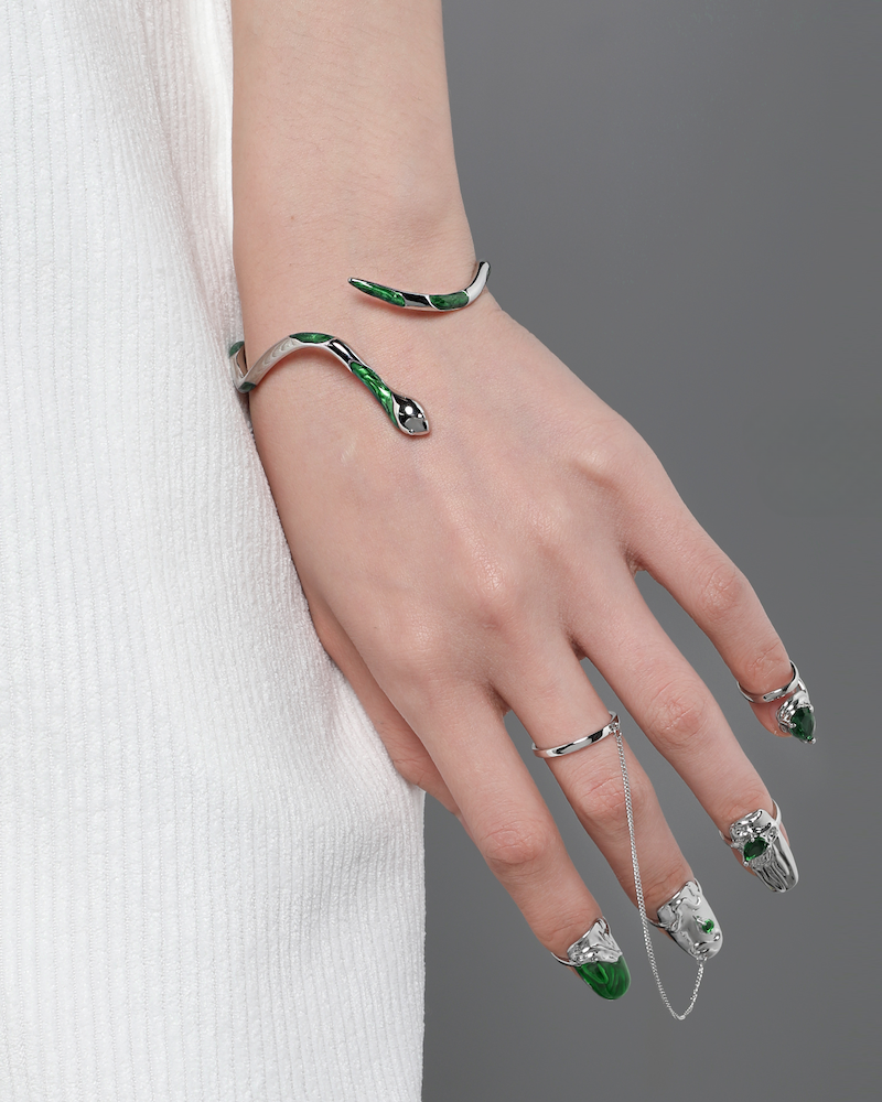 [1ST XULIE] Green Snake Bracelet02 pg947