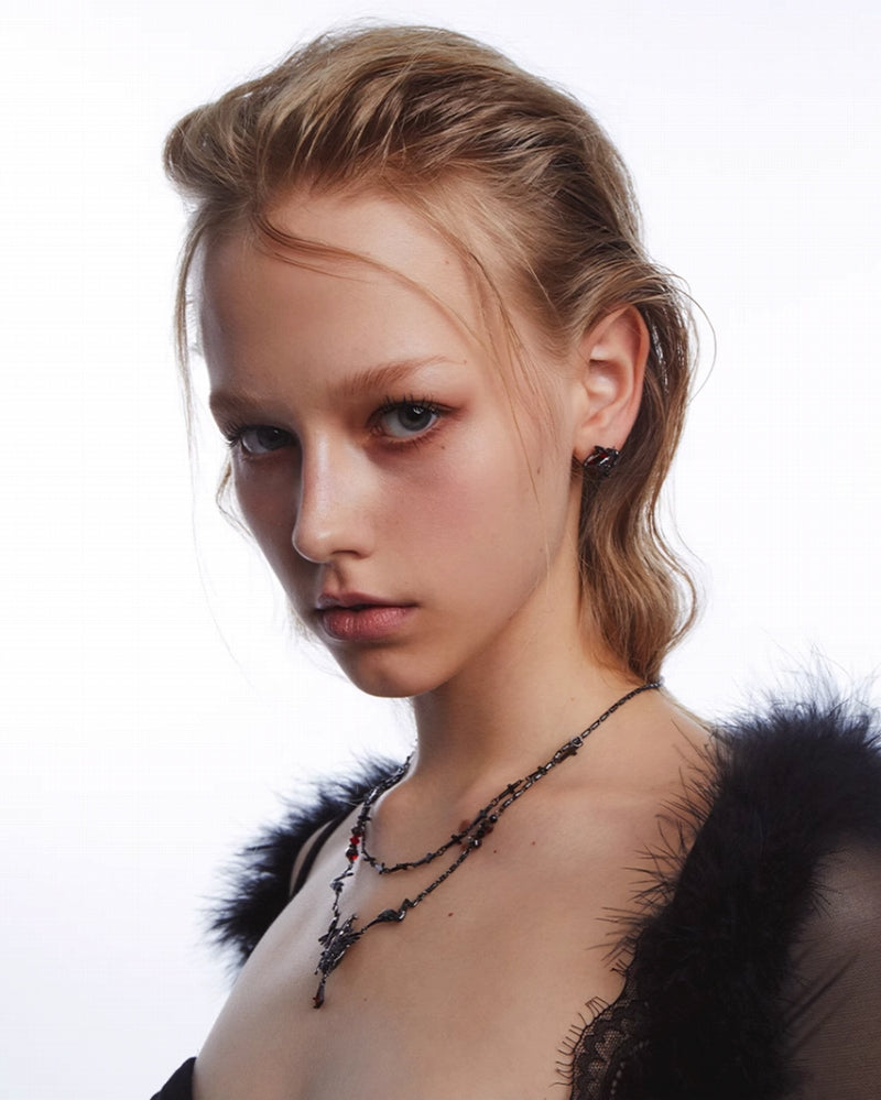 Raven Cage Layer Necklace 01