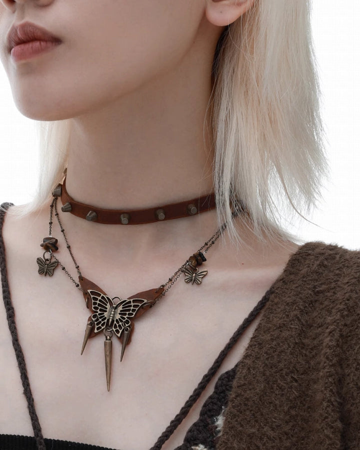 【1ST XULIE】Wasteland Butterfly Island Choker & Necklace pg1970