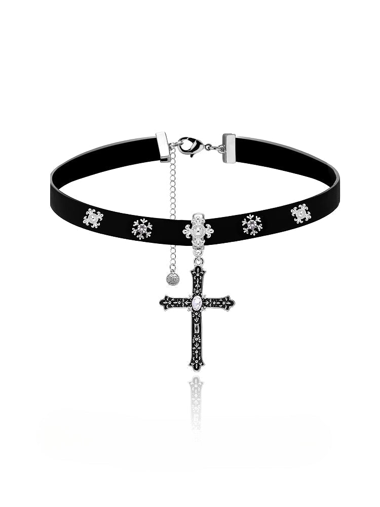 Punk Cross Choker
