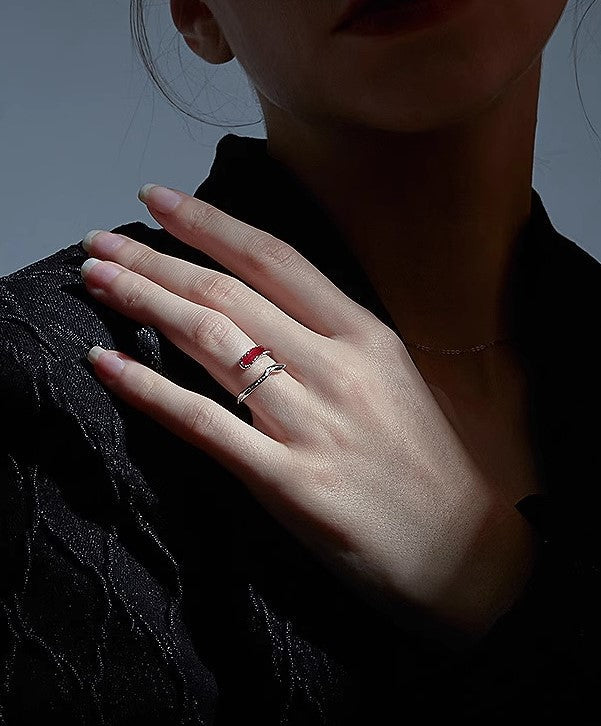 [FAITMAIN] Benmingnian Red Dripping Glaze Ring pg140