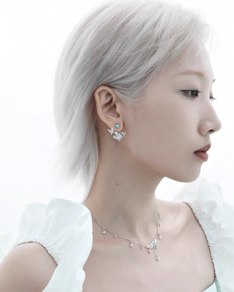 [1ST XULIE] Fog Butterfly Forest Earrings pg781