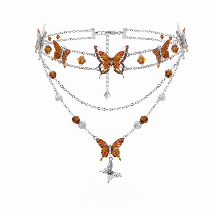 【1ST XULIE】Rebirth of Desolation Butterfly Choker & Necklace pg1450