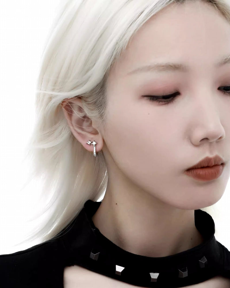 Four-Pointed Star Earrings