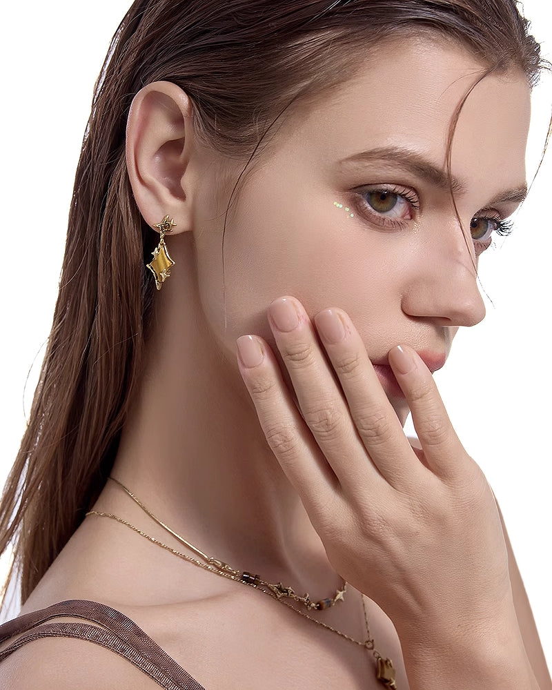 [MASW] Nostalgia Star Earrings pg1306